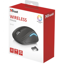 MOUSE WIRELESS TRUST YVI CON LUCI LED NERO