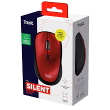 MOUSE WIRELESS TRUST SILENT ECO ROSSO