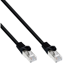 CAVO PER RETE DATI LAN CAT.5E RJ45 SCHERMATURA F/UTP NERO 3 MT