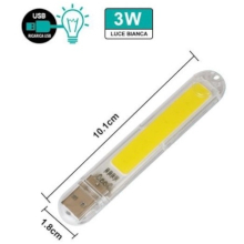 MINI LAMPADA USB LUCE BIANCA 3W