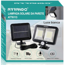 LAMPADA SOLARE DA PARETE CON CAVO LUCE BIANCA