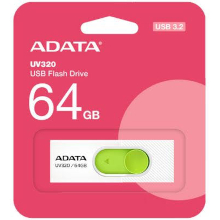 PENDRIVE ADATA SLIDER 64GB USB 3.2 BIANCA/VERDE