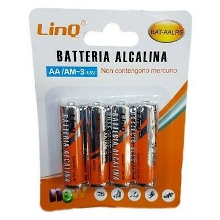 BATTERIE ALCALINE AA BLISTER 4 PEZZI