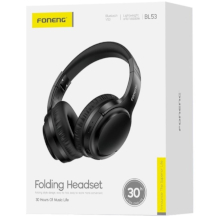 CUFFIE WIRELESS FONENG BL53 BLUETOOTH 5.3 NERE