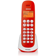 TELEFONO CORDLESS BRONDI ADARA CON VIVAVOCE BIANCO ROSSO