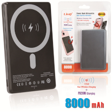 POWER BANK RICARICA WIRELESS Q1 15W + PD20W 8000MAH