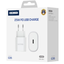 CARICABATTERIA JELLICO C35 PD 25W 1X USB-C BIANCO