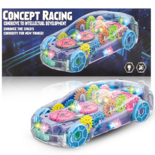 AUTO DA CORSA TRASPRARENTE CON LUCI LED CONCEPT RACING