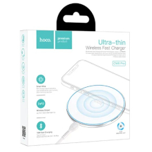 CARICABATTERIA INDUTTIVO USB-C HOCO CW6 PRO RETROILLUMINATO 2A 15W BIANCO