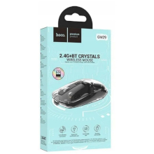 MOUSE WIRELESS 2.4GHZ + BLUETOOTH HOCO GM29 1600DPI TRASPARENTE NERO