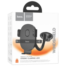 SUPPORTO A VENTOSA HOCO H20 DA AUTO PER SMARTPHONE NERO