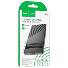 BOX ESTERNO HOCO HB46 PER HDD E SSD 2.5 SATA USB 3.0 MICRO NERO