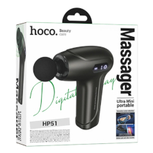 MASSAGGIATORE MUSCOLARE HOCO HP51 FASCIAL GUN 6 VELOCITA' CON 4 TESTINE GRIGIO