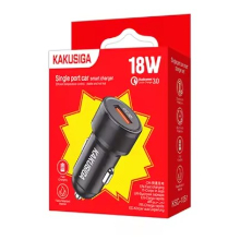 CARICABATTERIA KAKUSIGA KSC-1051 PER AUTO 1XUSB 18W NERO