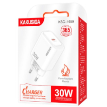 CARICABATTERIA TYPE-C KSC-1659 PD 30W BIANCO
