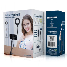 ANELLO LUMINOSO LED PER SELFIE CON SUPPORTO SMARTPHONE