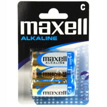 BATTERIE ALCALINE MEZZA TORCIA C MAXELL 2 PZ