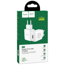 CARICABATTERIA HOCO N2 1 X USB 2.1A BIANCO