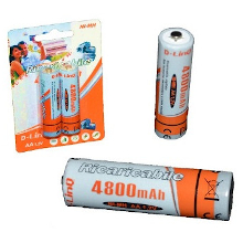 2 BATTERIE RICARICABILI STILO AA 4800 MAH