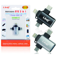 ADATTATORE OTG 3 IN 1 USB 3.0