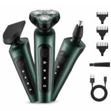 RASOIO REGOLABARBA RIFINITORE RICARICABILE 3 IN 1