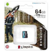 MICRO SD SDCG3 64 GB CANVAS GO PLUS 170R A2 U3 V30 SUPPORTO 4K