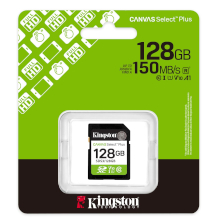 MEMORIA SD HC KINGSTON 128 GB CANVAS SELECT PLUS CLASS 10 V10