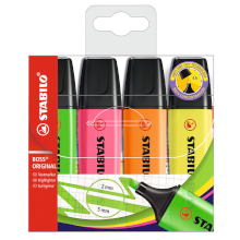 EVIDENZIATORI STABILO BOSS 4PZ FLUO