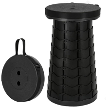 SGABELLO TELESCOPICO PORTATILE 23X23X45CM NERO