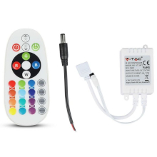CONTROLLER DIMMER IR PER STRISCE LED RGB 3 CANALI 12V/24V 6A