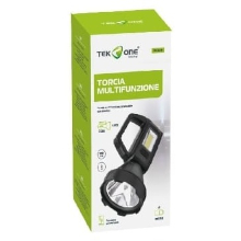TORCIA RICARICABILE LED COB CON MANIGLIA 100M 3W 800MAH NERA TK2835
