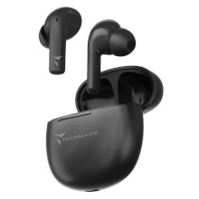 AURICOLARI TECHMADE EARBUDS DOPPIO MICROFONO COLORE NERO