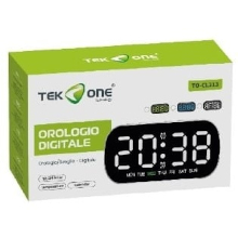 OROLOGIO DIGITALE CON NUMERI COLORATI 13X6.5X3.5CM TO-CL213