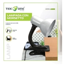 LAMPADA CON MORSETTO BIANCA TO-LT02B