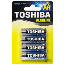 TOSHIBA ALKALINE LR6 STILO AA BLISTER 4 PZ