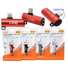 ADATTATORE DA LIGHTNING A JACK 3,5MM+RICARICA 3IN1
