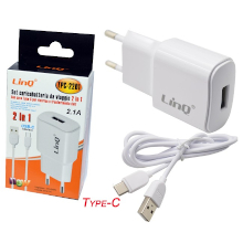 CARICABATTERIE DA RETE USB + CAVO USB TYPE-C