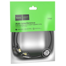 CAVO DI RETE LAN HOCO US07 CAT6 GIGABIT 1M NERO