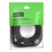 CAVO DI RETE LAN HOCO US07 CAT6 GIGABIT 10M NERO