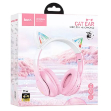 CUFFIE BLUETOOTH HOCO W42 CAT ROSA