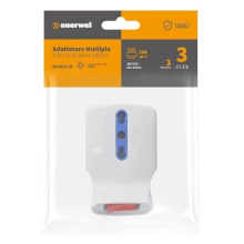 ADATTATORE CON INTERRUTTORE 16A CON 3 USCITE BIPASSO 16A 250V MAX 1500W