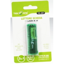 LETTORE DI SCHEDE TUTTO IN UNO USB 2.0 YC-201