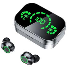 AURICOLARI BLUETOOTH YD04 NERI CON DISPLAY PERCENTUALE BATTERIA